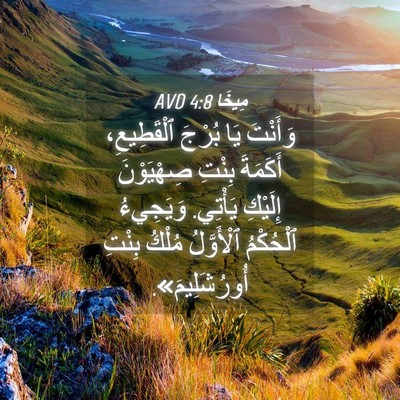 Picture 04 - مِيخَا 4:8 AVD - وَأَنْتَ يَا بُرْجَ - Bible Verse Picture