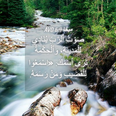 Picture 04 - مِيخَا 6:9 AVD - صَوْتُ ٱلرَّبِّ يُنَادِي - Bible Verse Picture