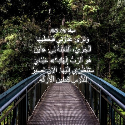 Picture 04 - مِيخَا 7:10 AVD - وَتَرَى عَدُوَّتِي - Bible Verse Picture