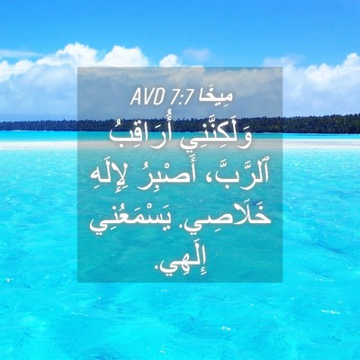 Picture 04 - مِيخَا 7:7 AVD - وَلَكِنَّنِي أُرَاقِبُ - Bible Verse Picture