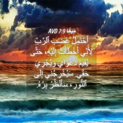 Picture 04 - مِيخَا 7:9 AVD - أَحْتَمِلُ غَضَبَ - Bible Verse Picture