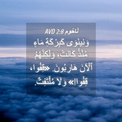 Picture 04 - نَاحُوم 2:8 AVD - وَنِينَوَى كَبِرْكَةِ - Bible Verse Picture