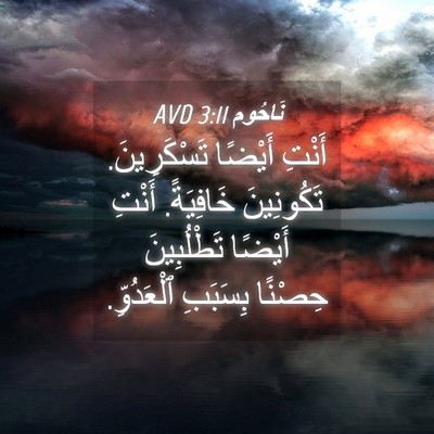 Picture 04 - نَاحُوم 3:11 AVD - أَنْتِ أَيْضًا - Bible Verse Picture