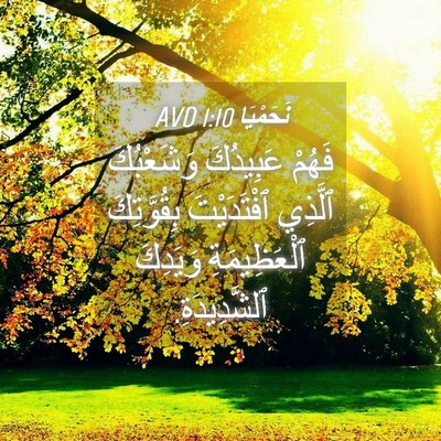 Picture 04 - نَحَمْيَا 1:10 AVD - فَهُمْ عَبِيدُكَ - Bible Verse Picture