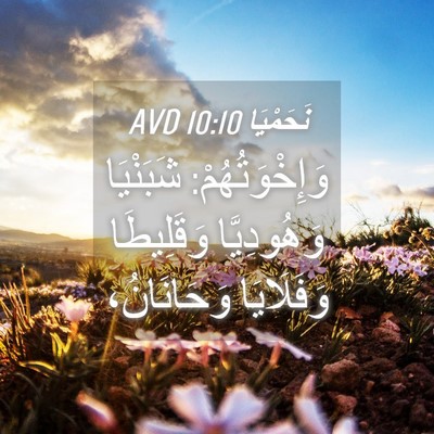 Picture 04 - نَحَمْيَا 10:10 AVD - وَإِخْوَتُهُمْ: شَبَنْيَا - Bible Verse Picture