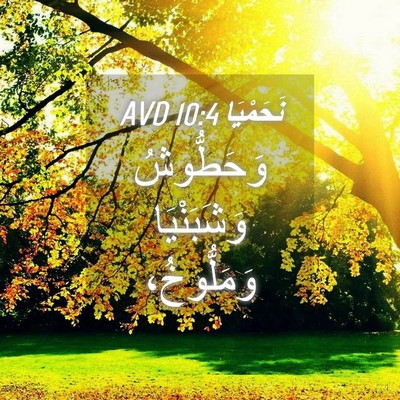 Picture 04 - نَحَمْيَا 10:4 AVD - وَحَطُّوشُ وَشَبَنْيَا - Bible Verse Picture