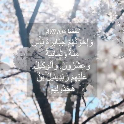 Picture 04 - نَحَمْيَا 11:14 AVD - وَإِخْوَتُهُمْ - Bible Verse Picture