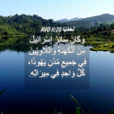 Picture 04 - نَحَمْيَا 11:20 AVD - وَكَانَ سَائِرُ - Bible Verse Picture