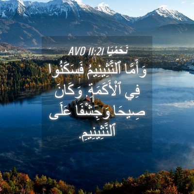 Picture 04 - نَحَمْيَا 11:21 AVD - وَأَمَّا ٱلنَّثِينِيمُ - Bible Verse Picture