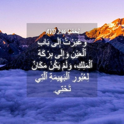 Picture 04 - نَحَمْيَا 2:14 AVD - وَعَبَرْتُ إِلَى بَابِ - Bible Verse Picture