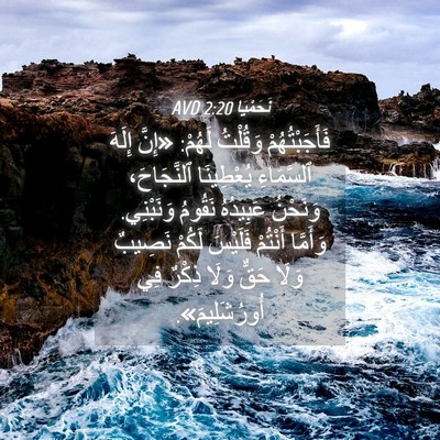 Picture 04 - نَحَمْيَا 2:20 AVD - فَأَجَبْتُهُمْ وَقُلْتُ - Bible Verse Picture