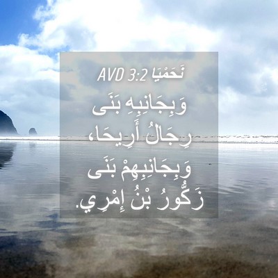 Picture 04 - نَحَمْيَا 3:2 AVD - وَبِجَانِبِهِ بَنَى - Bible Verse Picture