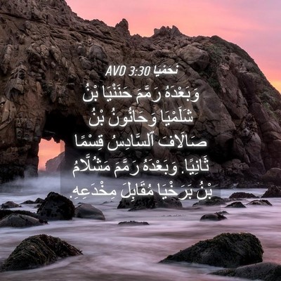 Picture 04 - نَحَمْيَا 3:30 AVD - وَبَعْدَهُ رَمَّمَ - Bible Verse Picture
