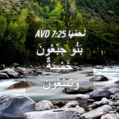 Picture 04 - نَحَمْيَا 7:25 AVD - بَنُو جِبْعُونَ خَمْسَةٌ - Bible Verse Picture