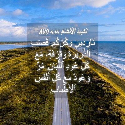 Picture 04 - نَشِيدُ ٱلْأَنْشَادِ 4:14 AVD - نَارِدِينٍ وَكُرْكُمٍ. - Bible Verse Picture