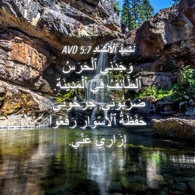 Picture 04 - نَشِيدُ ٱلْأَنْشَادِ 5:7 AVD - وَجَدَنِي ٱلْحَرَسُ - Bible Verse Picture
