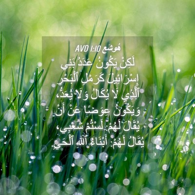 Picture 04 - هُوشَع 1:10 AVD - لَكِنْ يَكُونُ عَدَدُ - Bible Verse Picture