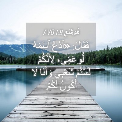 Picture 04 - هُوشَع 1:9 AVD - فَقَالَ: «ٱدْعُ ٱسْمَهُ - Bible Verse Picture