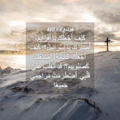 Picture 04 - هُوشَع 11:8 AVD - كَيْفَ أَجْعَلُكَ يَا - Bible Verse Picture
