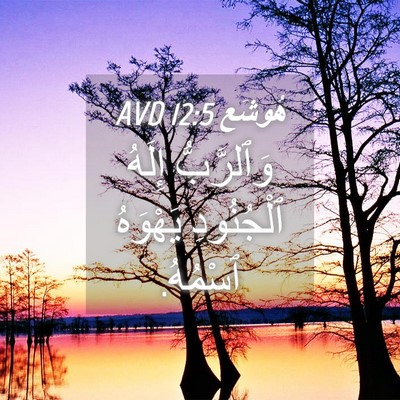 Picture 04 - هُوشَع 12:5 AVD - وَٱلرَّبُّ إِلَهُ - Bible Verse Picture