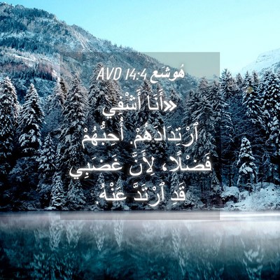 Picture 04 - هُوشَع 14:4 AVD - «أَنَا أَشْفِي - Bible Verse Picture