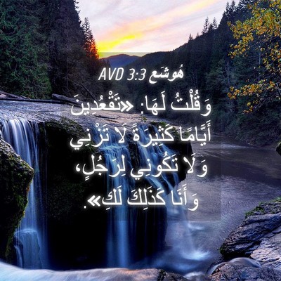 Picture 04 - هُوشَع 3:3 AVD - وَقُلْتُ لَهَا: - Bible Verse Picture