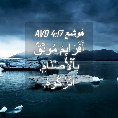 Picture 04 - هُوشَع 4:17 AVD - أَفْرَايِمُ مُوثَقٌ - Bible Verse Picture