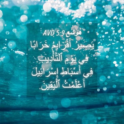 Picture 04 - هُوشَع 5:9 AVD - يَصِيرُ أَفْرَايِمُ - Bible Verse Picture
