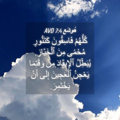 Picture 04 - هُوشَع 7:4 AVD - كُلُّهُمْ فَاسِقُونَ - Bible Verse Picture