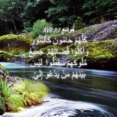 Picture 04 - هُوشَع 7:7 AVD - كُلُّهُمْ حَامُونَ - Bible Verse Picture