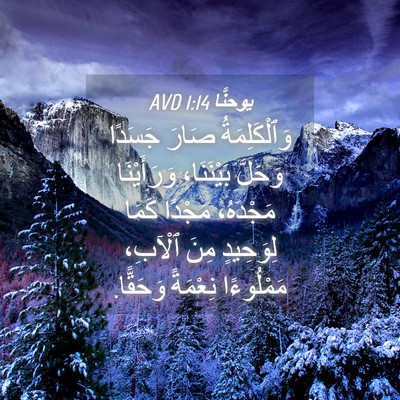 Picture 04 - يوحنَّا 1:14 AVD - وَٱلْكَلِمَةُ صَارَ - Bible Verse Picture