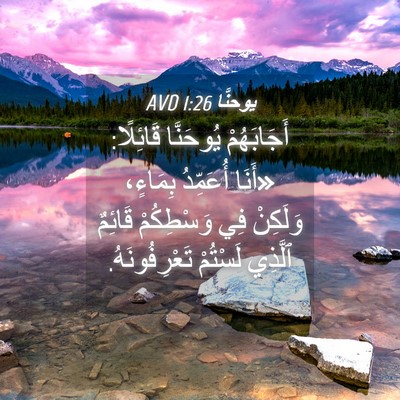 Picture 04 - يوحنَّا 1:26 AVD - أَجَابَهُمْ يُوحَنَّا - Bible Verse Picture