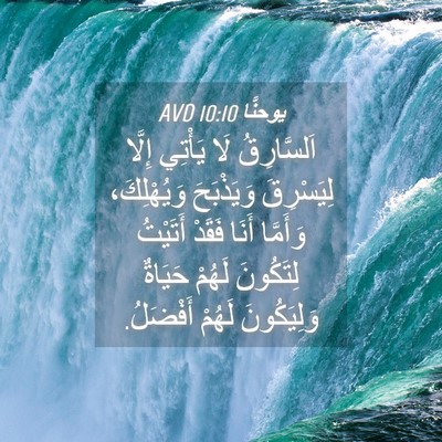Picture 04 - يوحنَّا 10:10 AVD - اَلسَّارِقُ لَا يَأْتِي - Bible Verse Picture