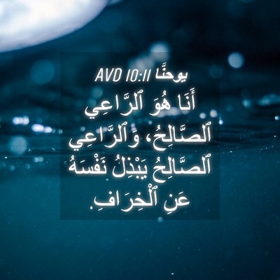 Picture 04 - يوحنَّا 10:11 AVD - أَنَا هُوَ ٱلرَّاعِي - Bible Verse Picture