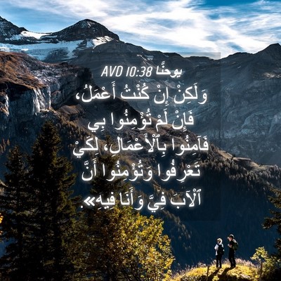 Picture 04 - يوحنَّا 10:38 AVD - وَلَكِنْ إِنْ كُنْتُ - Bible Verse Picture