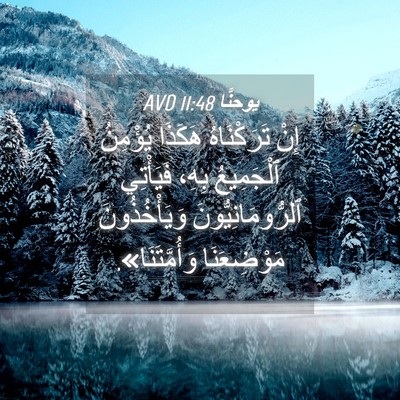 Picture 04 - يوحنَّا 11:48 AVD - إِنْ تَرَكْنَاهُ هَكَذَا - Bible Verse Picture