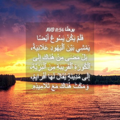 Picture 04 - يوحنَّا 11:54 AVD - فَلَمْ يَكُنْ يَسُوعُ - Bible Verse Picture