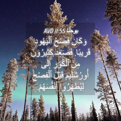 Picture 04 - يوحنَّا 11:55 AVD - وَكَانَ فِصْحُ ٱلْيَهُودِ - Bible Verse Picture