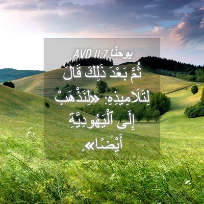 Picture 04 - يوحنَّا 11:7 AVD - ثُمَّ بَعْدَ ذَلِكَ قَالَ - Bible Verse Picture