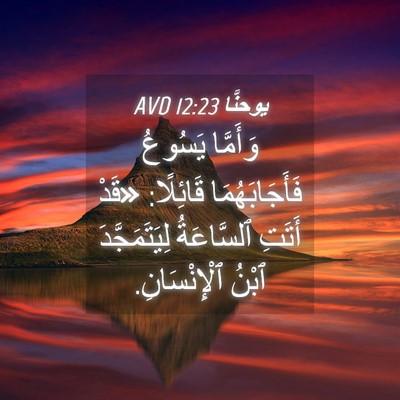 Picture 04 - يوحنَّا 12:23 AVD - وَأَمَّا يَسُوعُ - Bible Verse Picture