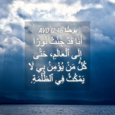 Picture 04 - يوحنَّا 12:46 AVD - أَنَا قَدْ جِئْتُ نُورًا - Bible Verse Picture
