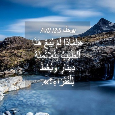 Picture 04 - يوحنَّا 12:5 AVD - «لِمَاذَا لَمْ يُبَعْ - Bible Verse Picture