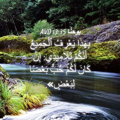 Picture 04 - يوحنَّا 13:35 AVD - بِهَذَا يَعْرِفُ - Bible Verse Picture
