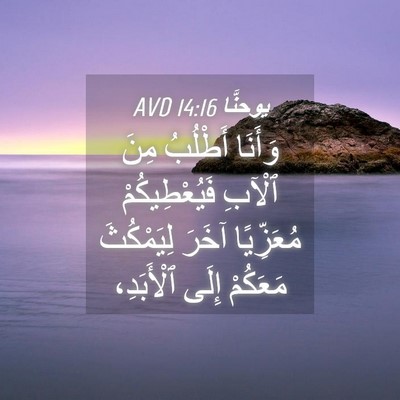 Picture 04 - يوحنَّا 14:16 AVD - وَأَنَا أَطْلُبُ مِنَ - Bible Verse Picture
