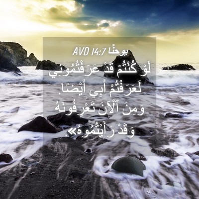 Picture 04 - يوحنَّا 14:7 AVD - لَوْ كُنْتُمْ قَدْ - Bible Verse Picture