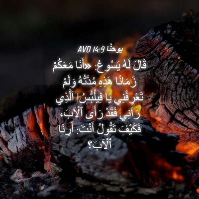 Picture 04 - يوحنَّا 14:9 AVD - قَالَ لَهُ يَسُوعُ: «أَنَا - Bible Verse Picture