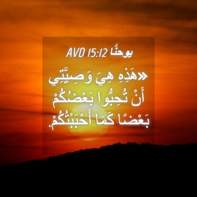 Picture 04 - يوحنَّا 15:12 AVD - «هَذِهِ هِيَ وَصِيَّتِي - Bible Verse Picture