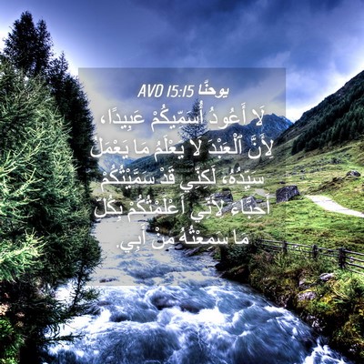 Picture 04 - يوحنَّا 15:15 AVD - لَا أَعُودُ أُسَمِّيكُمْ - Bible Verse Picture