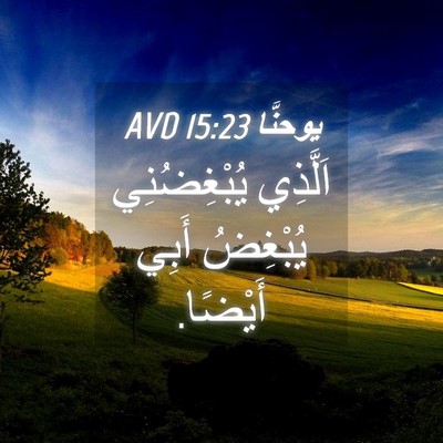 Picture 04 - يوحنَّا 15:23 AVD - اَلَّذِي يُبْغِضُنِي - Bible Verse Picture