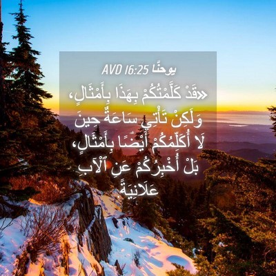 Picture 04 - يوحنَّا 16:25 AVD - «قَدْ كَلَّمْتُكُمْ - Bible Verse Picture